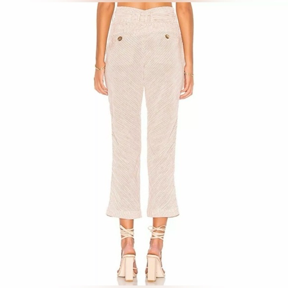 Free People Rumors Yarn Dye Harem Pant Size 0 Tan - Picture 4 of 11